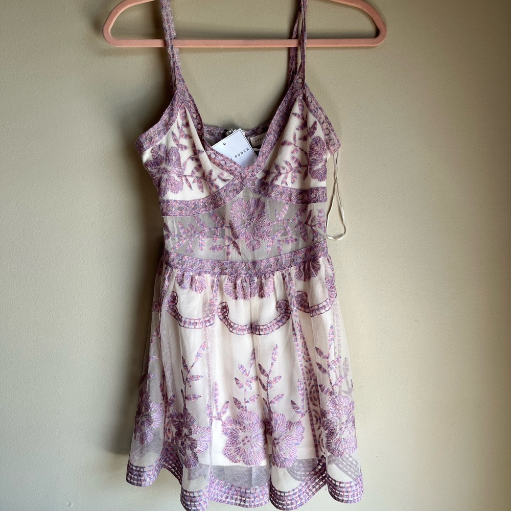 Embroidered Lace Romper